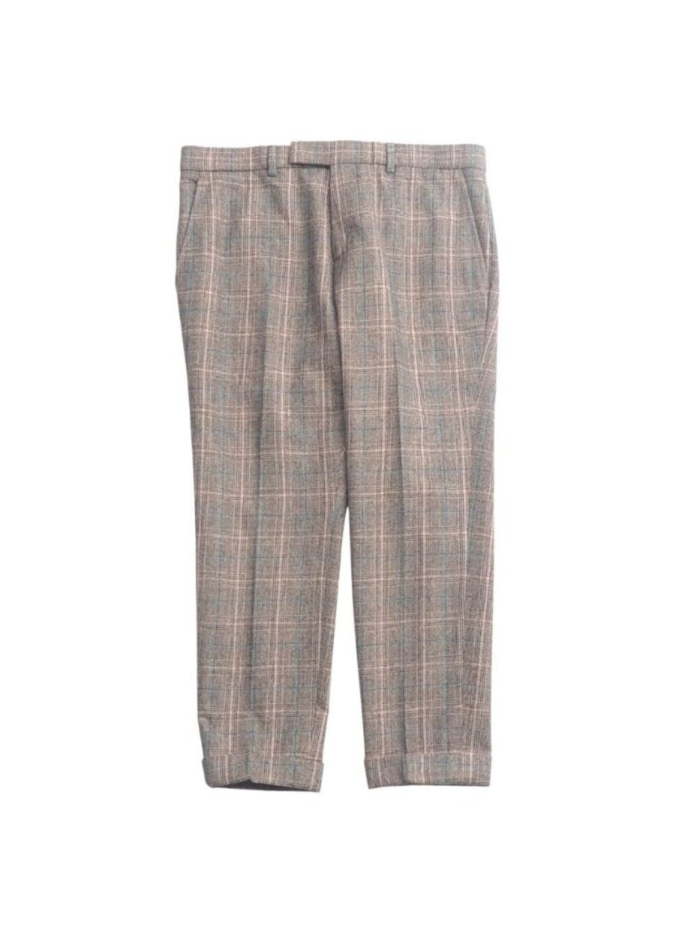 Gucci Pants 50 Trousers Tapered Glen Check 3/4 Length